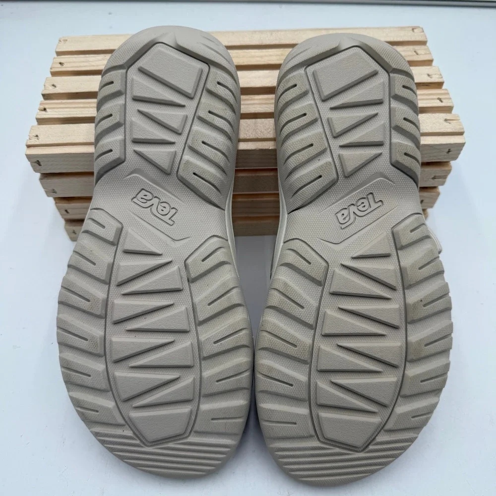 Teva Hurricane Verge Slides Birch Beige Adjustable Buckle Sport Sandals Mens 9